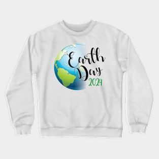 Earth Day 2024 Funny Earth Day Birthday Kids Boys Girls Crewneck Sweatshirt